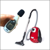 Sound level meter and vacuum