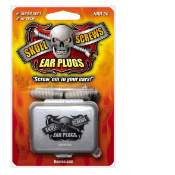 Ear plugs with skull and bones design