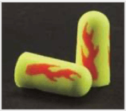 ear plugs with flame design