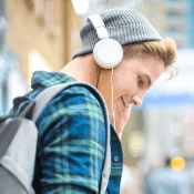 Young man with headphones