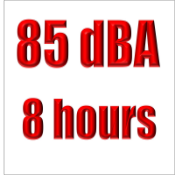 85 dba for 8 hours